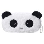 Mist Plush Fur Panda Pencil Pouch Soft Toys for Children, Kids Favorite Pencil Box (style1), White