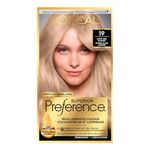 L’Oréal Paris Superior Preference 9 weeks of Luminous Fade-Defying Permanent Hair Dye, 19 Light Ash Blonde, 100% Grey Coverage, 1 Hair Dye Kit (Packaging May Vary)