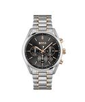 Hugo Boss Stainless Steel Champion Analog Black Dial Men's Watch-1513819