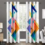 StyleWorth New Unique Polyester 3D Multicolor Graphics Digital Printed Curtain Set of 1 (1, 4 x 7 feet / 48 x 84 Inch), Blackout