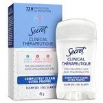 Secret Clinical Strength Clear Gel Antiperspirant and Deodorant, Completely Clean, 45 g