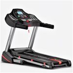 Lifelong LLTM153 Fit Pro 4.5 HP Peak Manual with LCD Display, Max Speed 14km/hr| Max User Weight 110Kg, Heart Rate Sensor, Manual Incline, Speaker|Treadmill for Home | Black
