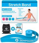 Stretch Bands for Dancers and Gymnasts - Exercise Bands for Dance, Ballet, Gymnastics, Cheerleading, Pilates Training Stretching Band Dance Stretch Bands for Flexibility Ballet Barre E-Book (Blue)