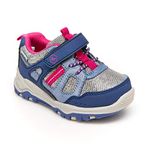 Stride Rite 360 Toddler and Little Girl's Artin 2.0 Athletic Sneaker, Blue Pink, 13M