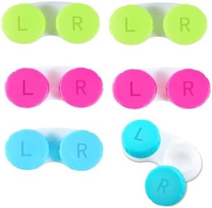 OMBRISA Estuche Lentillas, Caja Lentillas 6 Piezas, Higiénico Portátil Caja de Lentes de Contacto, Accesorios de Color para Lentes de Contacto para Viajes Diarios como Viajes y Trabajo