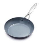 GreenPan Valencia Pro Hard Anodised Healthy Ceramic Non-Stick 20 cm Frying Pan Skillet, PFAS-Free, Induction, Oven Safe, Grey