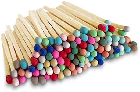 2" Colorful Matches with Strikers | 100 Rainbow Small Safety Matchsticks with Striking Pads by Thankful Greetings | Great for Gifts & Candle Lovers | A Decorative Unique Candle Lighting Accessory