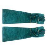 Nomo NFF-58 Pet Bite-proof Gloves Animal Handling Gloves Strengthen Leather Pet Reptile Handling Gloves Bite Resistant Protection Gloves for Dog Cat Bird Snake Parrot Lizard Reptile Bathing Grooming
