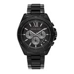 Michael Kors Men's Brecken Quartz Watch with Stainless Steel Strap, Black, 22 (Model: MK8858)