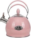 Whistling Tea Kettle Stainless Steel Teapot, Teakettle for Stovetop Induction Stove Top, Fast Boiling Heat Water Tea Pot 2.6 Quart