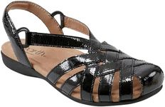 Earth Footwear Women's, Berri Sandal, Black 002, 9 W