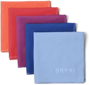 DRYKI Pocket-Sized Sweat Towels - The Original Sweat Absorbing Handkerchiefs - Quick-Dry Microfiber Sweat Rags for Face, Hands, & Body - Men & Women - Gym, Sports, and Work (Desert: 5 Pack)
