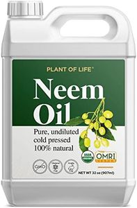 Neem Oil by Plant of Life, USDA Certified Organic, OMRI Listed, 100% Pure, Natural, Cold Pressed Neem Seed Oil for Multi Purpose (32 oz (946ml))