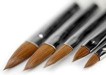 KADS Kolinsky Sable acrylic brush 5Pcs 2#/4#/6#/8#/10#.acrylic brush black kolinsky sable acrylic kolinsky nail brush
