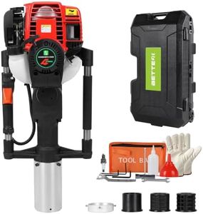 BETTERI Gas Powered T Post Driver 37.7CC, Fence Post Driver With 3 Sleeves
