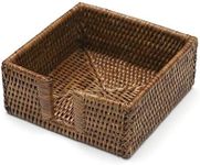 Caspari Rattan Cocktail Napkin Hold