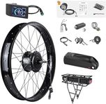BAFANG 48V 750W Rear Hub Motor : 20 Inch Fat Tire Electric Bike Conversion Kit for Rear Cassette Wheel with 500C Display & PAS (NO Battery)