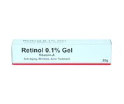 Retinol Gel 0.1 Vitamin A for Fine Lines & Wrinkles, Scar, Age and Sun Spots, Anti-Aging Formula, 20 Grams (Ret_0.1)