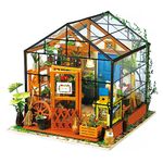 RoWood Miniature House Kit, DIY Dollhouse Kit Crafts for Adults, 1:24 Scale Model House Kit for Adults to Build, Best Gift for Her - Cathy's Flower House