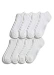 Jockey Men's Socks Men's Essentials Low-Cut Socks - 8 Pack, White, One size