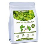 TEARELAE - Ginkgo Biloba Tea Bags, 50 Count - 100% Pure Ginkgo Biloba Leaves - Non-GMO - Naturally Caffeine-Free Herbal Tea