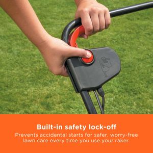 BLACK+DECKER 600W Lawn Raker – Electric Grass Scarifier
