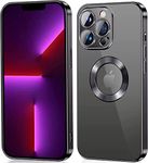 V-TAN Electroplated Logo View | Slim Shockproof | Soft TPU | Anti-Yellow Back Case Cover Compatible with iPhone 11 Pro Max (Black)