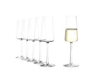 Stölzle Lausitz Champagne Glasses 238 ml Set of 6,Red