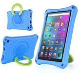 All-New HD 10 Tablet case for Kids,Light Weight Shock Proof Handle Friendly Stand Kid-Proof Case,Blue