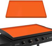 28 Inch Silicone Griddle Cover, Heavy Duty Food Grade Griddle Mat for Blackstone Grill Top, Year-round Protective Cover for Keep Surface Clean, Orange