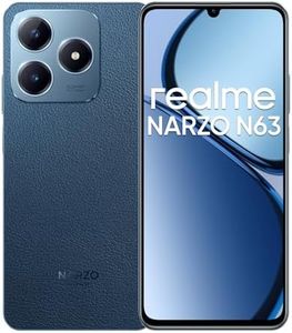 realme NARZO N63 (Leather Blue, 4GB RAM+64GB Storage) 45W Fast Charge | 5000mAh Durable Battery | 7.74mm Ultra Slim | 50MP AI Camera | AI Boost