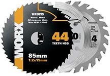 Worx WA8501 Versacut Compact Circ Saw 3pc Variety Cutting Blade Set