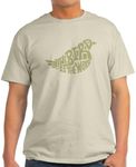 CafePress The Bird Is The Word (Light Green) T Shirt Men's Traditional Fit Light Casual Tshirt