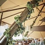 Ginger Ray Botanical Foliage Garland with Lights for Weddings & Parties, 1.8m