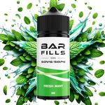 Bar Fills E Liquid Vape Juice 5000 50VG 50PG Vape Liquid with Nic salt Blend | With No Nicotine Bar Series Disposable Bar Juice Works (Fresh Mint)