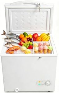 Casanta 3.5 Cu.Ft. Chest Freezer, Compact Deep Freezer with 4 Adjustable Temperature Modes (0°F to 50°F), Small Horizontal Freezer for Home, Kitchen, Garage, Dorm and Office, White