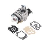 zalati Carburetor Carb 43CC 52CC Petrol/Gas Carburettor with Diaphragm and Gaskets for MP15 CG430 CG520 BC430 BC520 Grass Trimmer Brush Cutter Strimmer Engine