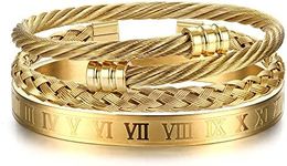 JeweBella 3PCS Bangle Bracelets for