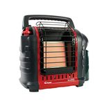 Mr. Heater Portable Buddy Heater - 9000 BTU Propane Heater with Foldable Handle, Piezo Ignition, Safety Features, and Convenient Portability - Perfect Heating Solution - Red-Black