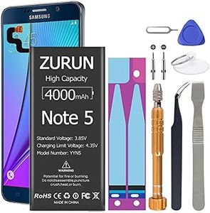 Galaxy Note 5 Battery Upgraded ZURUN 4000mAh Li-Polymer Battery EB-BN920ABE Replacement for Samsung Galaxy Note 5 N920 N920V N920A N920T N920P with Screwdriver Tool Kit [2 Year Warranty]