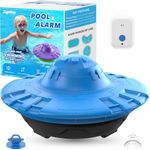 Pool Alarm with Indoor Receiver, 110dB Ultra Loud Floating Alarm for Inground & Above Ground Pools, Adjustable Sensitivity for Backyard Water Safety with Children & Pets, Navy-Black