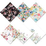 BHAHB 6 PCS Glasses Cleaning Cloth Eyeglass Cleaning Cloth Lens Eyeglasses Microfiber Cute Aesthetic Cloth for Unisex Women Girls Reusable Phone Screens Camera Multi-Patterns(6.3"x6.3")-Floral