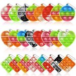 Amyang 24PCS Party Bag Fillers for Kids Fidget Toys Bulk Mini Pop Keychain Sensory Toys Stocking Pinata Stuffers Birthday Carnival Treasure Classroom Prizes Toddler Toys Fidget Pack Stress Relief Toys