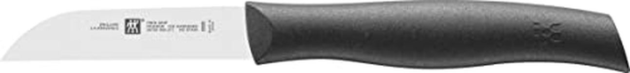 ZWILLING Twin Grip 3-Inch Straight Edged Paring Knife - FRIODUR® Ice-Hardened, Black