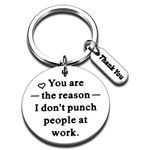 Funny Keychain Gift for Coworker Birthday Leaving Going Away Present for Men Women Thank You Gifts for Him Her Office Employee Appreciation Charm for Leader Admin Boss Day Goodbye Christmas