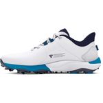 Under Armour Men's Drive Pro Golf Shoe, (101) White/Capri/Midnight Navy, 10.5