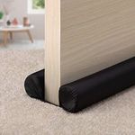 Easy to Install Door Draft Stopper, Under Door Noise Air Cold Blocker Seal Bottom of Doors 30" to 36", Adjustable Door Sweep Soundproof Guard, Interior Front Double-Sided Draft Stopper