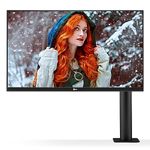 LG 27 inch(68.4cm) Ultrafine Ergo 4K-UHD(3840 x 2160) Pixels IPS, HDR 400, sRGB 99%, HW Calibration, Speaker (5Wx2), Height/Swivel/Pivot/Extend/Retract, USB - C, HDMI x 2, DP- 27UN880 (White)