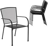 AECOJOY Metal Patio Chairs Set of 4