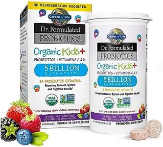 Garden of Life - Dr. Formulated Probiotics Organic Kids+ Berry | Supports Children’s Immune and Intestinal Health | 5 Billion CFU + 14 Probiotic Strains | Shelf Stable | Certified Organic